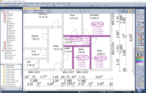 Aufmass in DIG-CAD